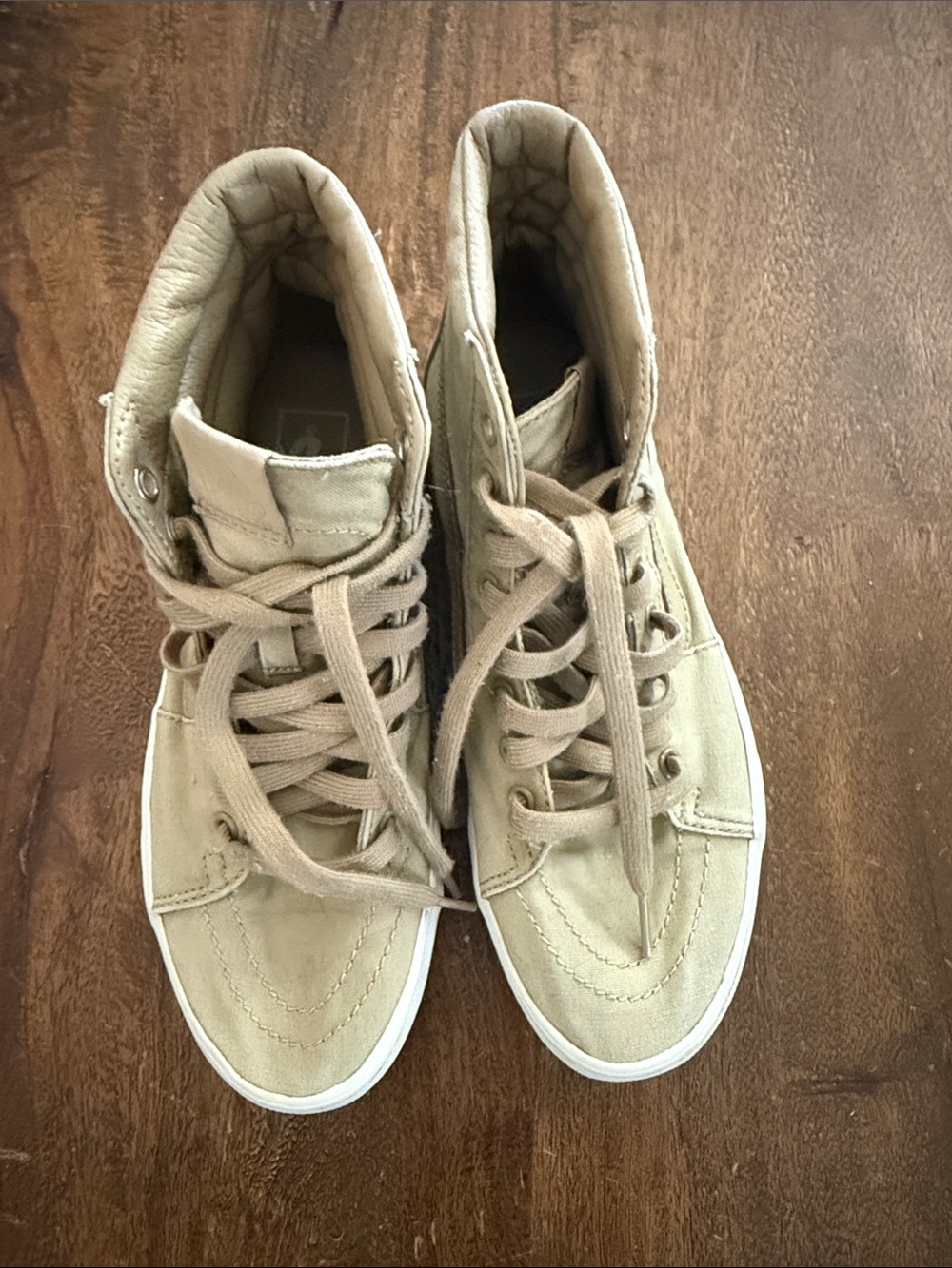 Vans Women's High-Top Sneakers in Beige
